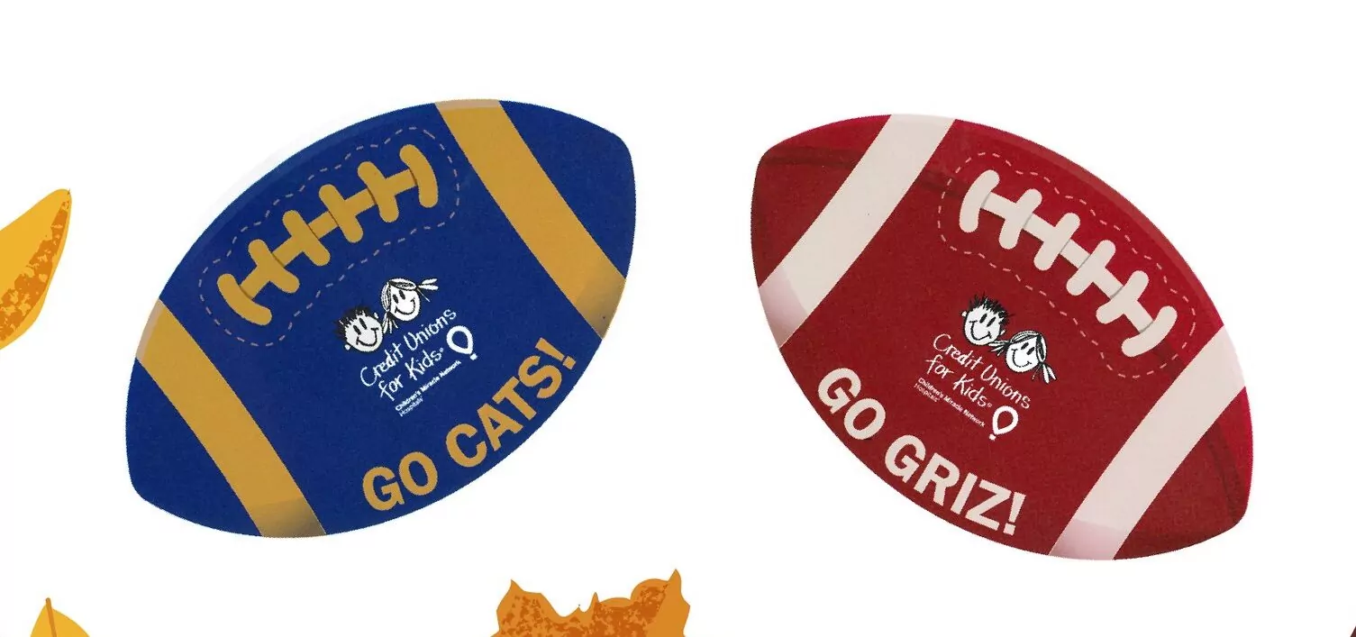 Go Cats football, go Griz football cutouts