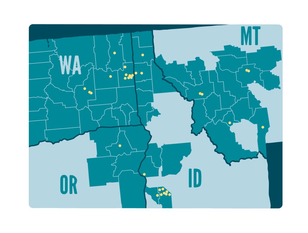 Map of branches