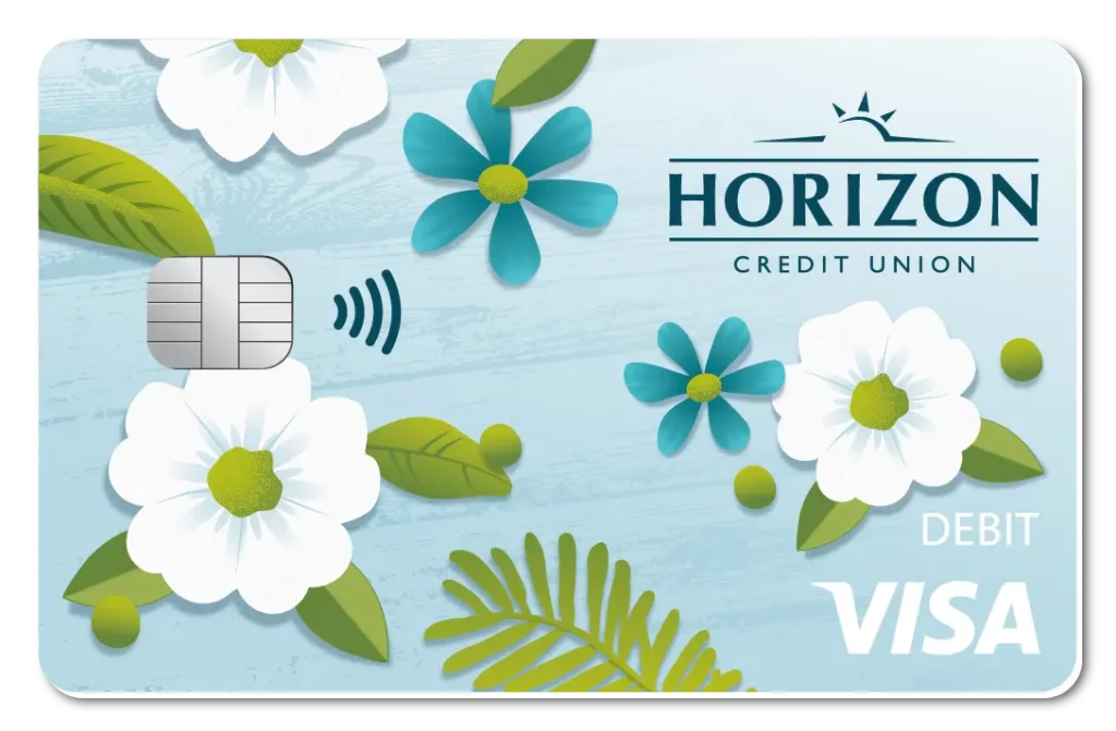 Horizon Debit Card Flowers