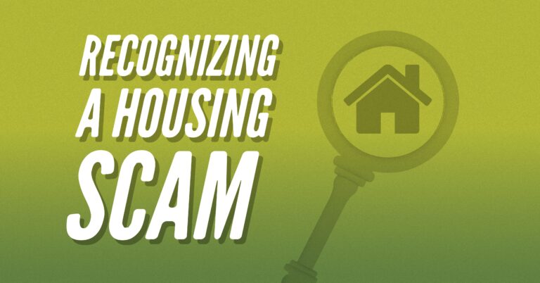 Recognizing a Housing Scam